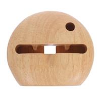 IMIKEYA desktop smartphone stand, sound amplifying phone stand, wooden cell phone holder, vertical viewing, scratch protection, prevent sliding, compatible with most smart phones, home