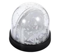 IMIKEYA DIY Snow Globe Photo Frame with Black Base, Miniature Snow Globe for Picture Insert, Blank Sublimation Snowglobe for Christmas and Birthday Decorations