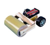 IMIKEYA DIY Wooden Roller Kit Educational Assembled Model for Enhances Hands Skills and Imagination Science Experiment and Learning Activity No Battery Required