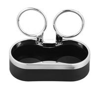 IMIKEYA Double-hole Plastic Car Cup Holder Multifunctional Beverage Rack with Credit Card Slot Stable Design for Automobile Use for Friends Who Have Car