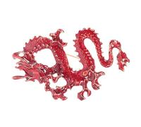IMIKEYA Dragon Brooch Pin for Clothes Chinese Style Zodiac Ornament Decorative Pin for Women Men Unique Dragon Design Eye Catching Brooch for Parties