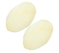 IMIKEYA Drum Heads with Delicate Surface Treatment and Natural Texture 2pcs Replacement White Goatskin Lightweight and Sturdy for African Drum Suitable for Conga and Hand Drum