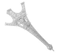 IMIKEYA Eiffel Tower Metal Model Statue Silver Zinc Alloy Decorative