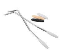 IMIKEYA Electric Guitar with Dual Thread Compatibility Tremolo Arm 2pcs Whammy Bar 5.0mm and 6.0mm Silver Metal Vibrato Arm with Extra Caps and Easy Installation for Electric Guitar