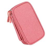 IMIKEYA Electronic Accessories Organizer and Data Cable Storage Bag Compact for Travel and Everyday Home Use Pink