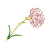 IMIKEYA Elegant Pink Carnation Flower Brooch Lapel Pin Made of Alloy, Easy to Use and Match, for Formal Events and Leisure Occasions, Classic Decorative Brooch Jewelry for Women