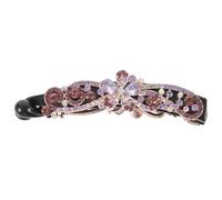 IMIKEYA Elegant Rhinestone Banana Hair Clip and Alloy Material for Women with Good Locking Structure Hair Accessory for Working and Playing