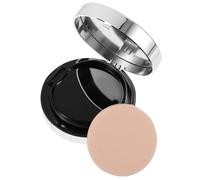 IMIKEYA Empty Cushion Foundation Case with Sponge Puff, Round Reusable Makeup Powder Container for Travel Skincare, Compact Loose Powder and Cream Storage Box in Ink Silver