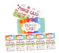IMIKEYA Encouraging Punch Cards Set 20 Sheets Teaching Reward Cards for Students Boys and Girls Behavior Incentive Awards