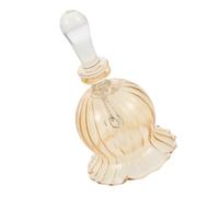 IMIKEYA Engraved Crystal Glass Bell Handheld with Clear Ringing Sound for Wedding Ceremonies and Holiday Dinners Rustic Tabletop Decorative Bell for Kitchen and Service