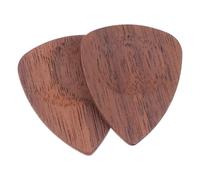 IMIKEYA Ergonomic Wood Guitar Picks 2Pcs Black Walnut Folk Guitar Plectrums Handy for Use