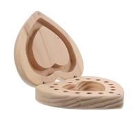 IMIKEYA Essential Oil Holder and Elegant Design Heart-Shaped with 16 Slots Wooden for Aromatherapy Storage Portable Capsule Box Quality Protection for Travel and Home Use