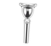 IMIKEYA Euphonium Mouthpiece Copper Instrument Accessory with Silver Finish for Beginners and Students Featuring Good Feel and Lasting Luster for Small Euphonium Performance