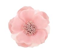 IMIKEYA Fabric Pink Tea Flower Brooch Floral Lapel Pin Three-dimensional Silk Decorative Collar Pin Elegant Chic French Style Versatile for Ladies Clothes and Bags