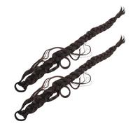 IMIKEYA Faux Braided Ponytail Extension False Braid Hairpiece for Women Claw Clip Ponytail Extension in Straight Style for Busy Urban Lifestyles