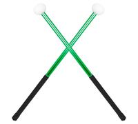 IMIKEYA Felt Head Alloy Drumsticks Practical Metal Music Drumsticks for Beginners and Children Relieve Hand Fatigue Green Marching Drum Mallets