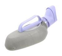 IMIKEYA Female Urinal with Ergonomic Curved Opening Leak-Proof Portable for Elderly Women with 40oz Capacity, Lightweight Plastic and Silicone Bedside Device and Raised Splash Guard