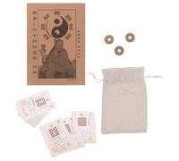 IMIKEYA Feng Shui I Ching Divination Cards Set with 64 Hexagram Paper Cards for Beginners, Ancient Guide for Prediction and Fortune Telling, Assorted Colour Paper Material for Wealth