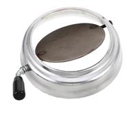 IMIKEYA Flue Damper Replacement Chimney Flue Cover Cap Silver Iron Cast Iron Metal Reduce Soot and Smoke Leakage Tight Seal Suitable Hose Diameters 5.91" Household Furnace Chimney Duct