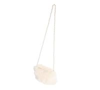 IMIKEYA Fluffy Crossbody Bag for Women Beige Plush Tote with Strong Stitching and Portable Design, for Evenings and Birthdays, Trendy and Fashionable Faux Purse