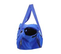IMIKEYA Foldable Blue Cat Nail Grooming Bag with Scratch Prevention and Breathable Nylon Sling for Vet Visits and Daily Use, Portable Cat Wrap for Nail Clipping and Examining