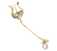 IMIKEYA French Horn Clipboard Portable Music Stand Sheet Holder for Marching Band Practice Golden Material
