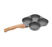 IMIKEYA Frying Pan with Anti-scalding Handle 4-Cup Non-Stick Multifunctional and Aluminium Alloy Construction, Easy to Clean, for Home Breakfast Cooking