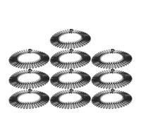 IMIKEYA Full Circular Stretch Comb Hair Headbands Keeps Hair in Place 10pcs Black Abs Flexible Circle Hairbands Fits Different Circumferences for Women for Taking A Shower Or