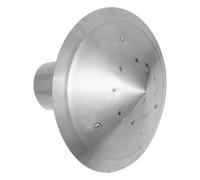 IMIKEYA Galvanized Iron Chimney Cap Roof Vent Cap Backflow Prevention and Versatile Application, Metallic Rain Protector Sturdy Outdoor Flue Cover for Fireplace and Stove Pipe