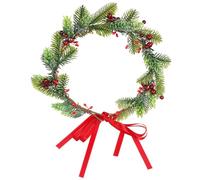 IMIKEYA Garland Romantic Most Size One Material Theme, for Fits Cloth Christmas and Headband Ribbon Headdress with Simulation Leaves Red Fruits, Comfortable Women Party