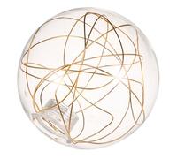 IMIKEYA Glass Globe Lamp Shade Aluminum Wire Frame, 100mm G9 Opening Diameter, Versatile Compatibility and Effortless Installation for Dining Areas and Living Rooms