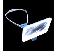 IMIKEYA Glass with 48 LED Light Handheld Neckhanging Multifunctional Design Large Page Magnifier for Reading Books and Repairing for Seniors and Elderly