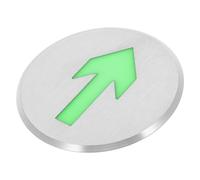 IMIKEYA Glowing Arrow Safety Sign Floor Marker Markings Stainless Steel Arrow Exit Sign Glow in The Safety Marking Suitable for Indoor and Outdoor Use