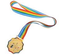 IMIKEYA Golden Zinc Alloy Marathon Medal Elegant Design Comfortable Weight Unique Craftsmanship for Sports Competitions and Contest Rewards