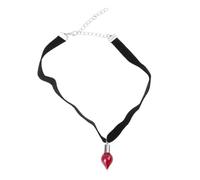 IMIKEYA Gothic Red Blood Vial Necklace Unique Halloween Christmas Neck Decoration Durable Jewelry Women Party Banquet