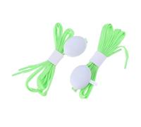 IMIKEYA Green LED Shoelaces with 4 Flashing Modes and 10 Embedded LED Beads, Visible in Darkness, for Christmas Party and Jogging, Sturdy Pp Material Light up Shoestrings