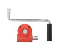 IMIKEYA Greenhouse Film Roll up Manual Hand Crank Winch Replacement Kit with Turbine and Handle, 2pcs Garden Greenhouse Accessories for Ventilation Window Film Winding