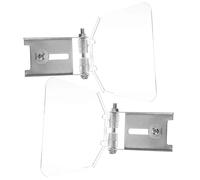 IMIKEYA Guard Shield 2pcs Bench Grinder Eye Guard, Stainless Steel Eyeshield, Dustproof Panels, High Hardness, Non-Deformation, for Benchtop Grinder Use