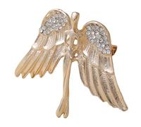 IMIKEYA Guardian Angel Wing Brooch Pin for Clothes Elegant Gold Chest Flower Lapel Badge Durable and Sophisticated Ornament for Mens Suits and Womens Jackets Classic Versatile Accessory