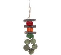 IMIKEYA Guinea Pig Teething Treats Natural Apple Wood Chew Sticks with Corn Cob and Grass Ball for Small Pets Rabbit Hamster Oral Chew Snack for Teeth Grinding and Comfort