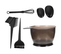 IMIKEYA Hair Coloring Kit 5pcs Set with Plastic Bowls and Brushes Black Hair Dyeing Tools and Nursing Suitable for Home and Professional Use