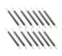 IMIKEYA Half Pencils 24pcs and Easy Erasing for Smooth Writing Black Wooden Golf Pencils with Eraser, Pre-sharpened for Making Scrapbooks and Writing Diary