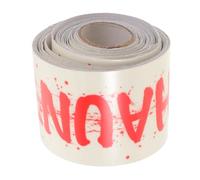 IMIKEYA Halloween Glow the Dark Caution Tape with Strong Surface Adhesion and Flexible DIY Decorating, 197"x2" Decorative Stripe Tape for Lawn and Porch Decor, Haunted House Halloween