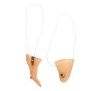 IMIKEYA Halloween Witch Nose And Chin Set: Beige Vinyl Fake Nose Costume Accessory with Elastic Cord Party Prop for Masquerade Cosplay Stage Performance