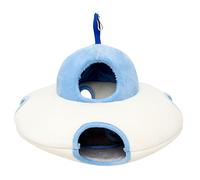 IMIKEYA Hamster Bed House Ufo Shaped Pet Warm House Cozy Hanging Hammock Nest for Pets Comfortable and Soft Design for Sleep and Daily Activities Compact for Easy