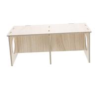 IMIKEYA Hamster Solid Wood Shelter Guinea Pig Nest Pet Cage Window Rodent Home
