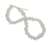 IMIKEYA Handmade Shell Necklace Irregular Gravel Charms Chain DIY Jewelry Accessories for Weddings Parties Crafts Elegant Pendant with Bright Colors for Creative Projects