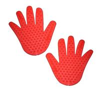IMIKEYA Handprint Labels Massage Point Handprint Sheets Coordination Training Prop Educational Toys Red Handprint Stickers