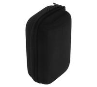 IMIKEYA Hard EVA Carrying Case for Mini Printer and Portable Hard Drive, Small Black Oxford Fabric Tech Organizer Pouch 14x9x6cm, Protective Electronic Storage Bag for Travel