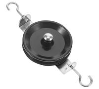 IMIKEYA Heavy Duty Iron and Construction Single Pulley with Hook Understanding of Mechanics for Physics Experiments for Student Experiment Kits and Educational Use